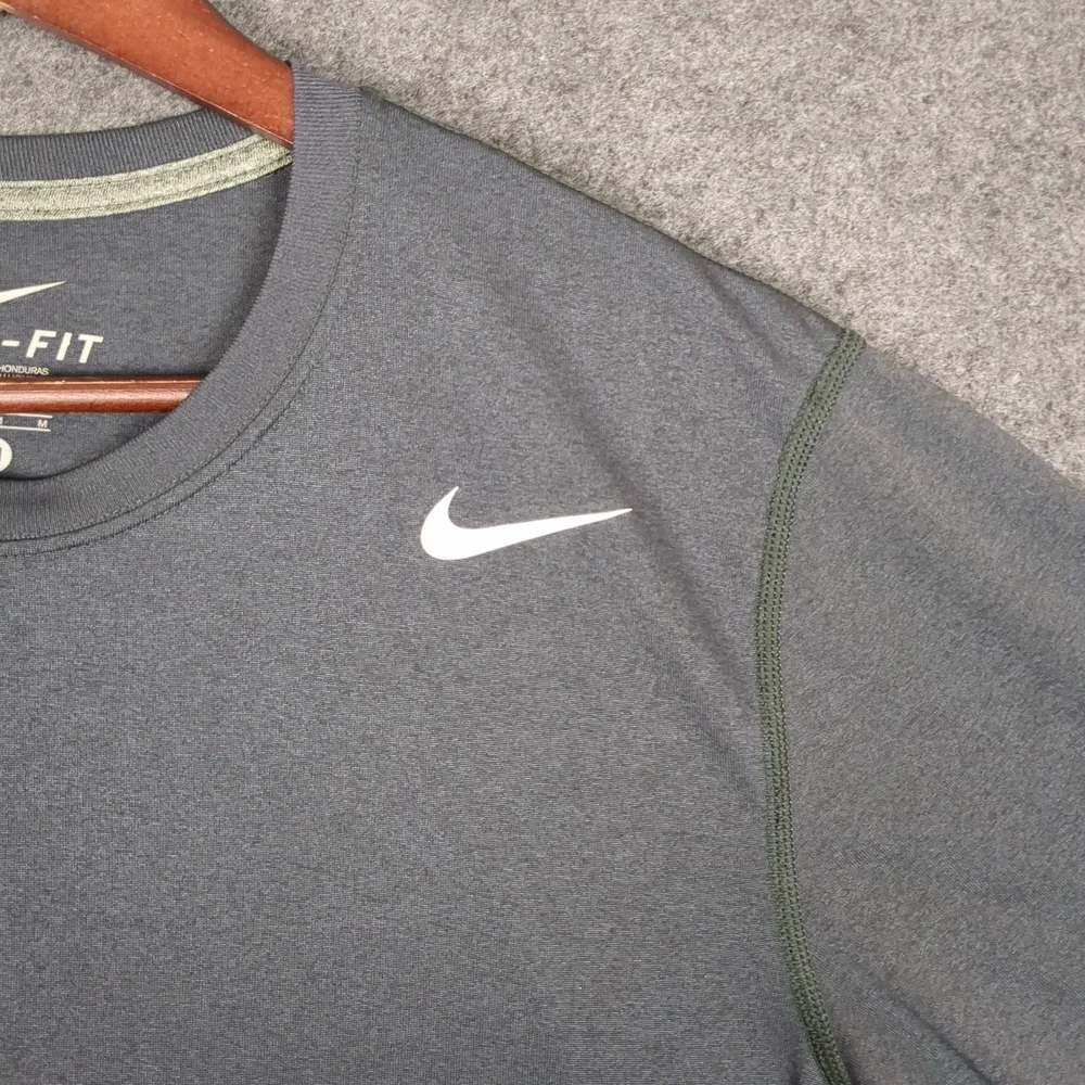 Nike Mens Dri-FIT Short Sleeve Training‎ Shirt Charcoal Gray Size M